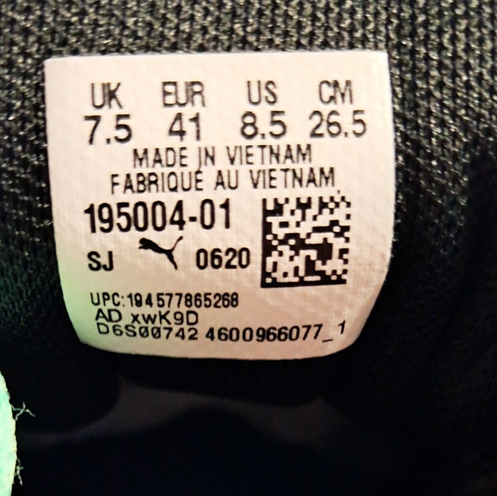 Puma Super Mario Men's  Navy and Teal Sneakers - Picture 7 of 9